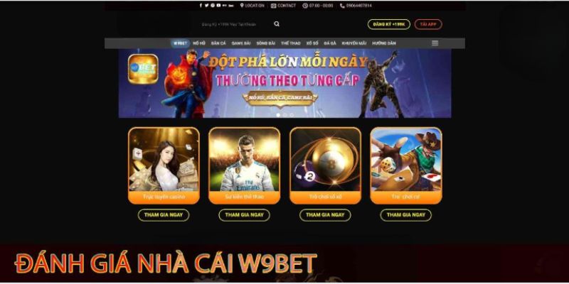 Giới thiệu W9bet về các đánh giá